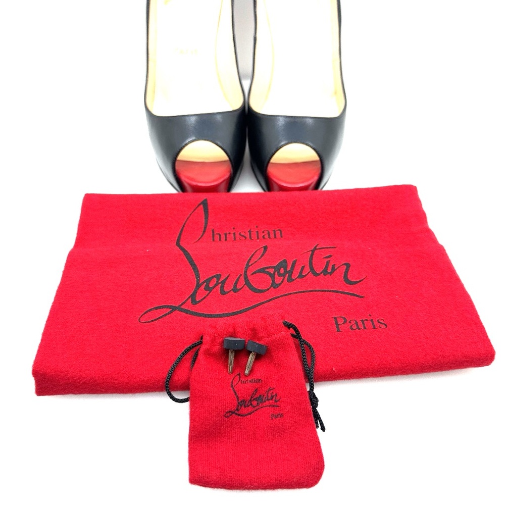 🔥🔥Like New Christian Louboutin Very Prive 120 KID Signature Heels Size 37 - Picture 15 of 16